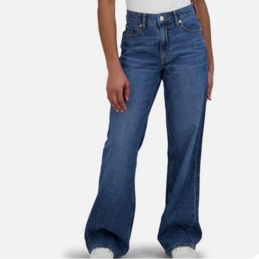 Aeropostale High Rise Wide Leg Classic Blue Vintage Inspired Jeans NWT